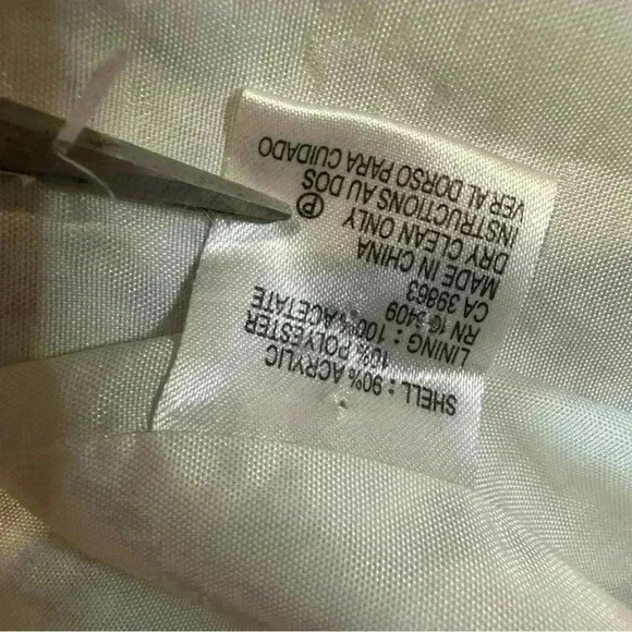 Isabella Demarco White Blue Green Women’s Lined Blazer Jacket Size 8 - Picture 8 of 9